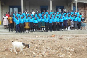 Jud Shepherd in Uganda at secondary school