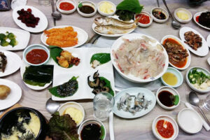 Susan Zyphur Dinner in Korea