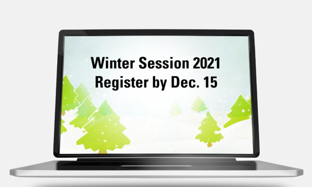 Winter Session 2021 Registration Closing Soon