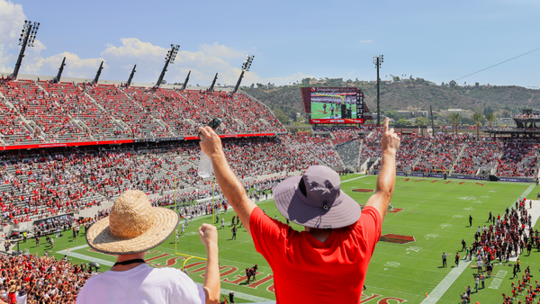 Cheer on the Aztecs as a Global Campus Student Ticket Holder